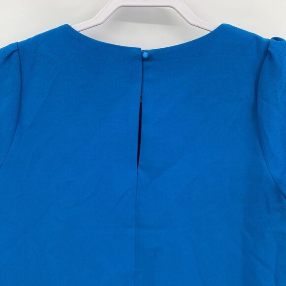 Forever 21 Womens Round Neck Short Sleeve Keyhole Back Pullover Blouse Small - Picture 5 of 8